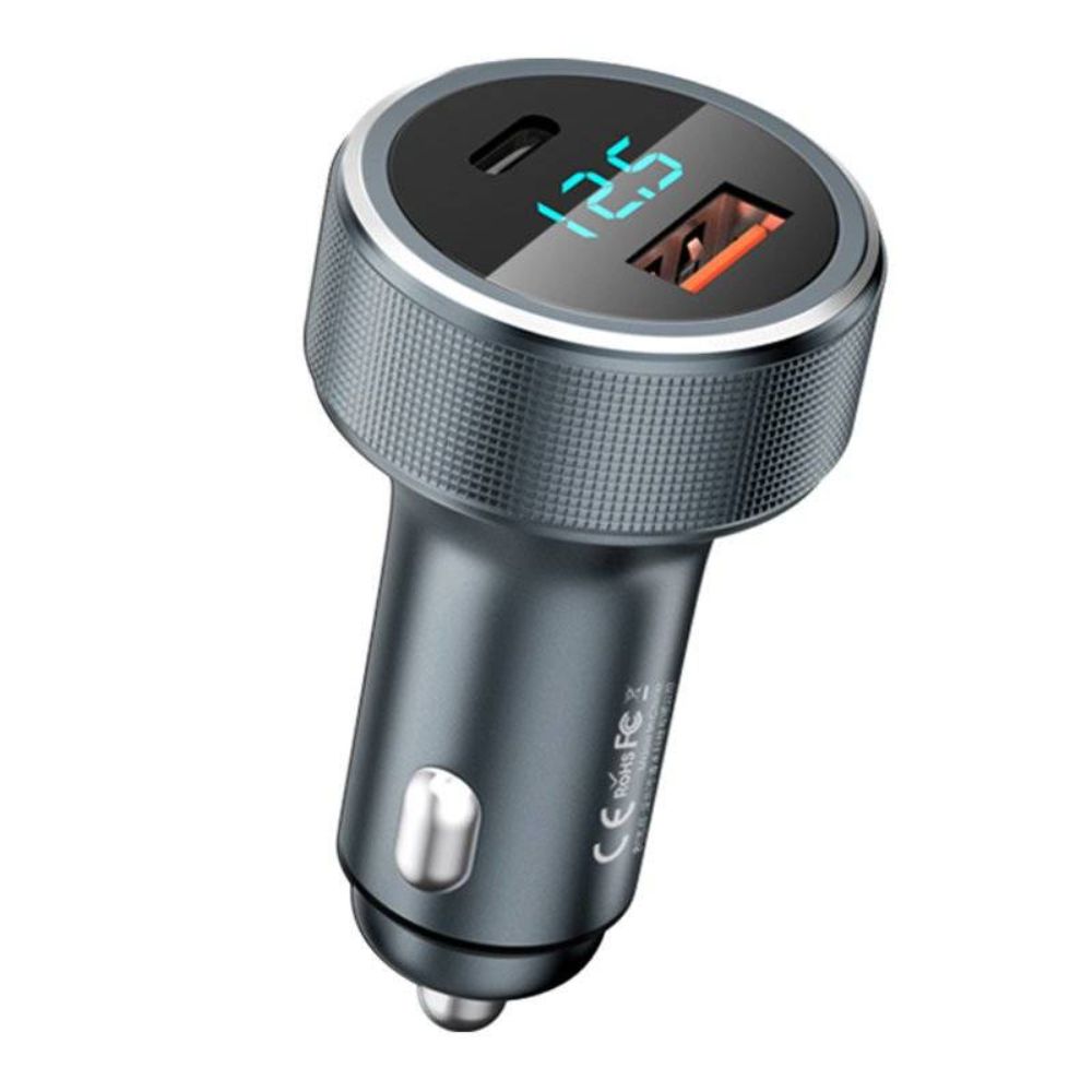 REMAX Dual Port 58.5W Car Charger USB A(QC)+ USB C(Pd)