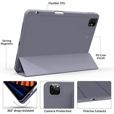 Smart Case - Apple iPad Pro 13'' (M4) (2024) w/ Stylus Holder - RED