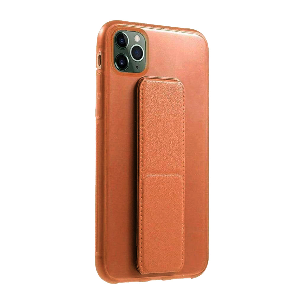 TPU Case w/ Stand - APPLE iPhone 11 Pro 5.8' - BROWN