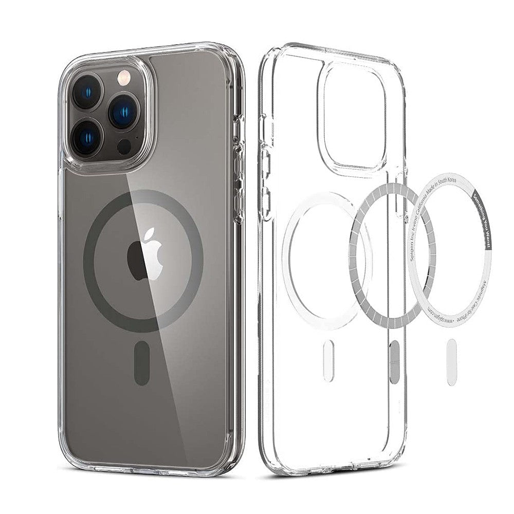UTIA Ultimate Shockproof Transparent Magsafe Case with Magnetic Ring - iPhone 15 Pro Max - Clear