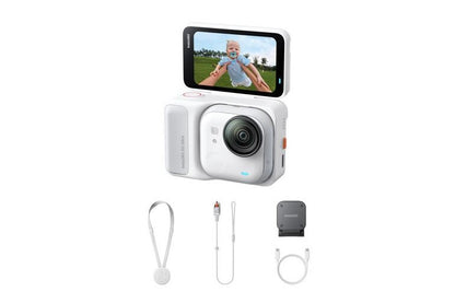 Insta360 GO Ultra Tiny Hands-Free 4K Cam (Standard Bundle) - White