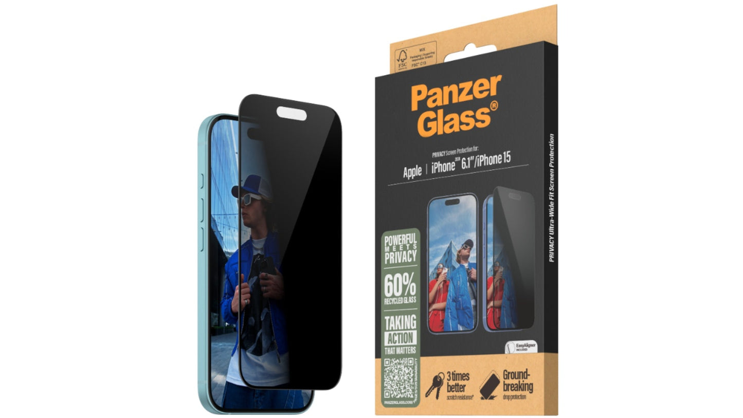 Panzer Glass - PRIVACY Screen Protector - iPhone 16 Pro 6.3"