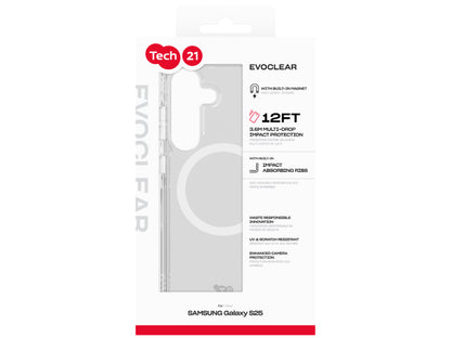 TECH21 EvoClear (MagSafe) Case for Samsung Galaxy S25 - Clear