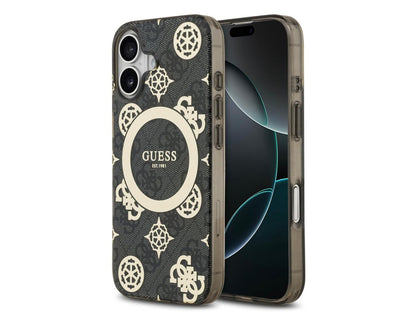 Guess 4G Peony Edition (MS) for iPhone 17 - Black / Gold