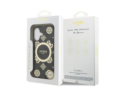 Guess 4G Peony Edition (MS) for iPhone 17 - Black / Gold