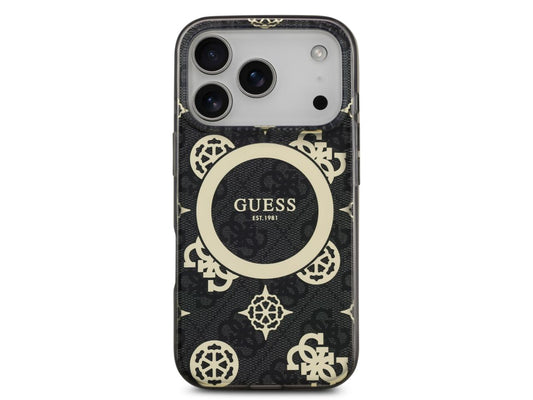 Guess 4G Peony Edition (MS) for iPhone 17 Pro - Black / Gold