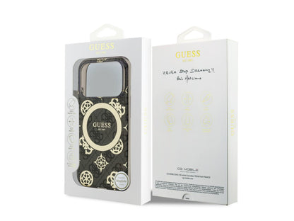 Guess 4G Peony Edition (MS) for iPhone 17 Pro - Black / Gold