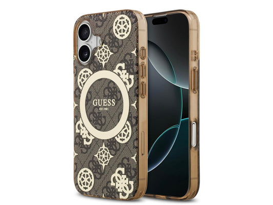 Guess 4G Peony Edition (MS) for iPhone 17 - Brown / Gold