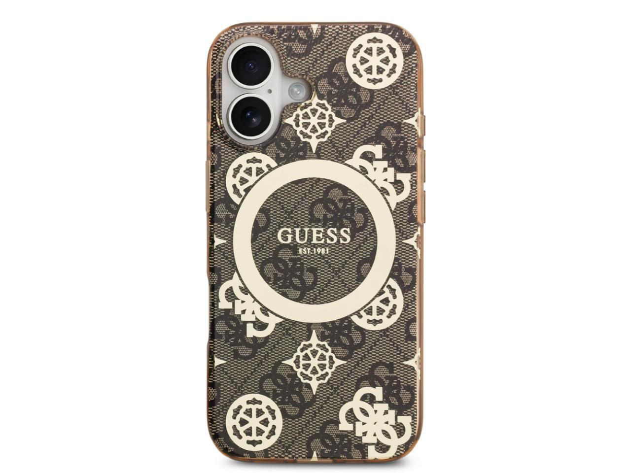 Guess 4G Peony Edition (MS) for iPhone 17 - Brown / Gold