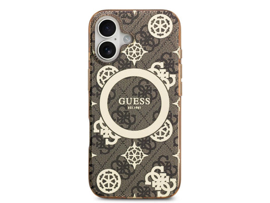 Guess 4G Peony Edition (MS) for iPhone 17 - Brown / Gold
