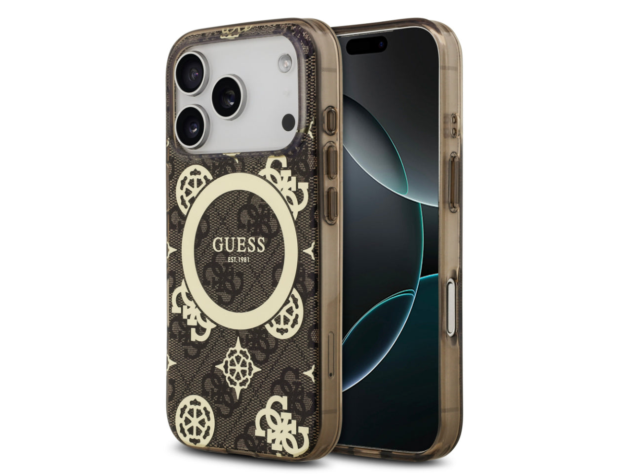 Guess 4G Peony Edition (MS) for iPhone 17 Pro - Brown / Gold