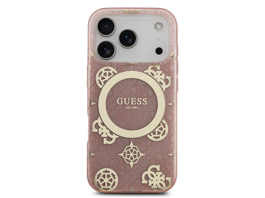Guess 4G Peony Edition (MS) for iPhone 17 Pro - Pink / Gold