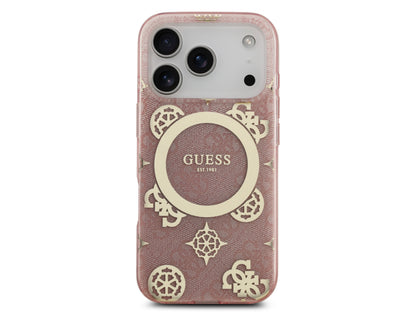 Guess 4G Peony Edition (MS) for iPhone 17 Pro Max - Pink / Gold