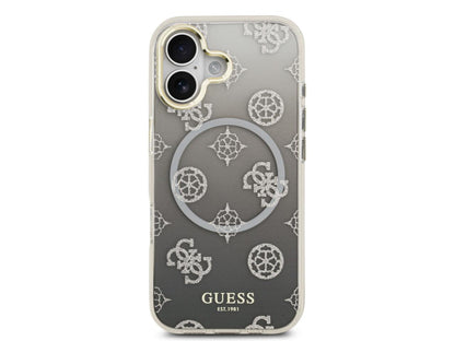 Guess Peony Gradient Glitter (MS) for iPhone 17 - Grey