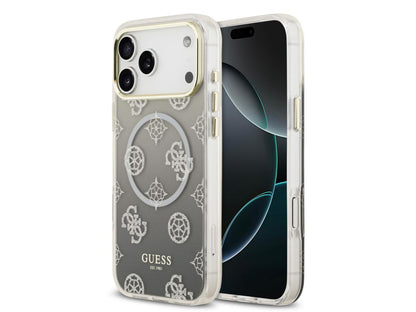 Guess Peony Gradient Glitter (MS) for iPhone 17 Pro Max - Grey