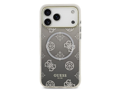 Guess Peony Gradient Glitter (MS) for iPhone 17 Pro Max - Grey