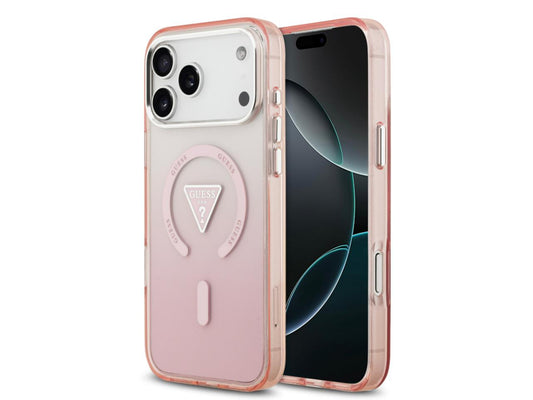 Guess Gradient with Logo (MS) for iPhone 17 Pro - Pink