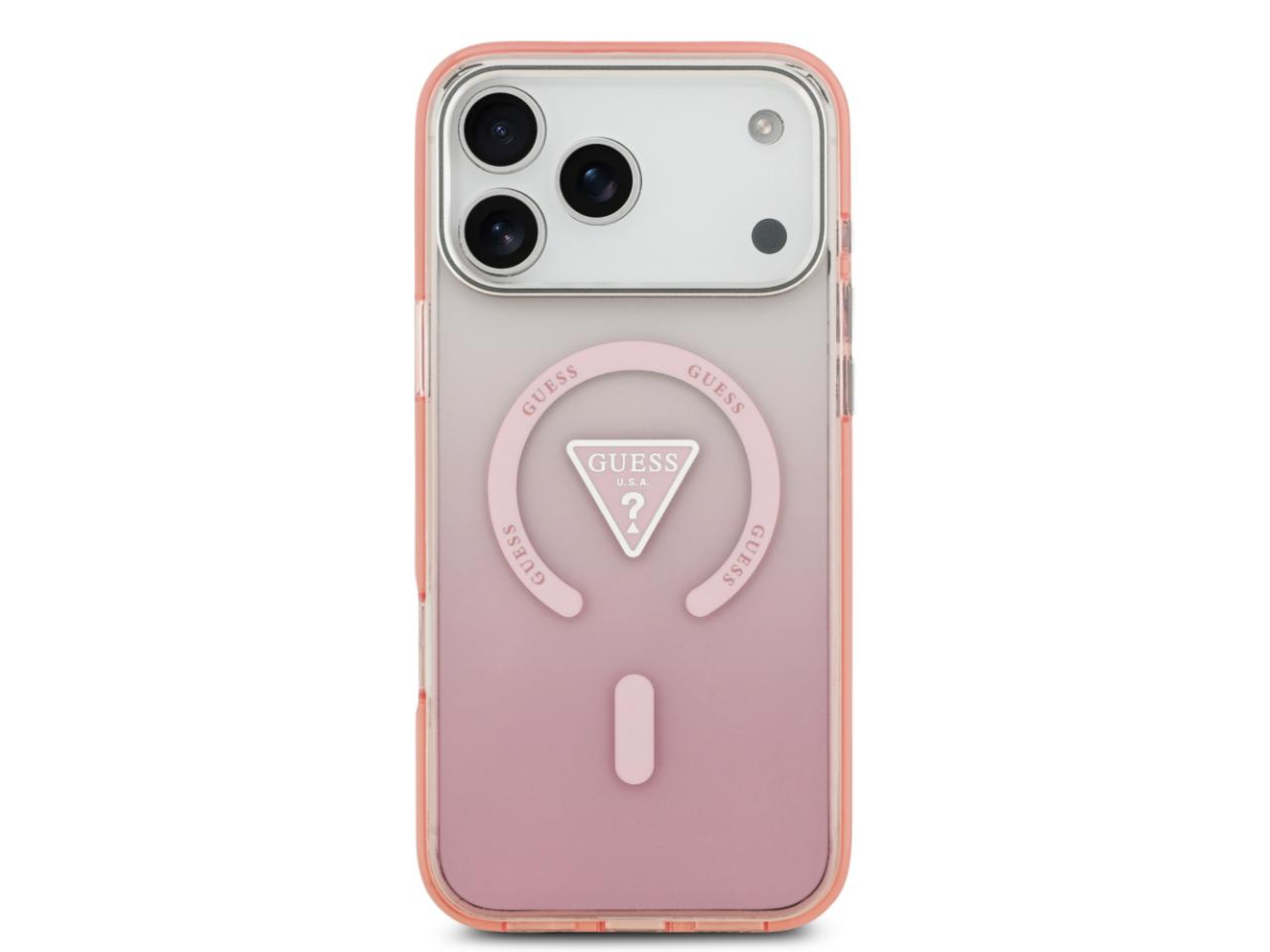 Guess Gradient with Logo (MS) for iPhone 17 Pro Max - Pink