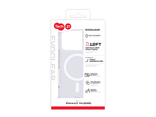 Tech21 EvoClear (MagSafe) for iPhone 17 Pro - Clear