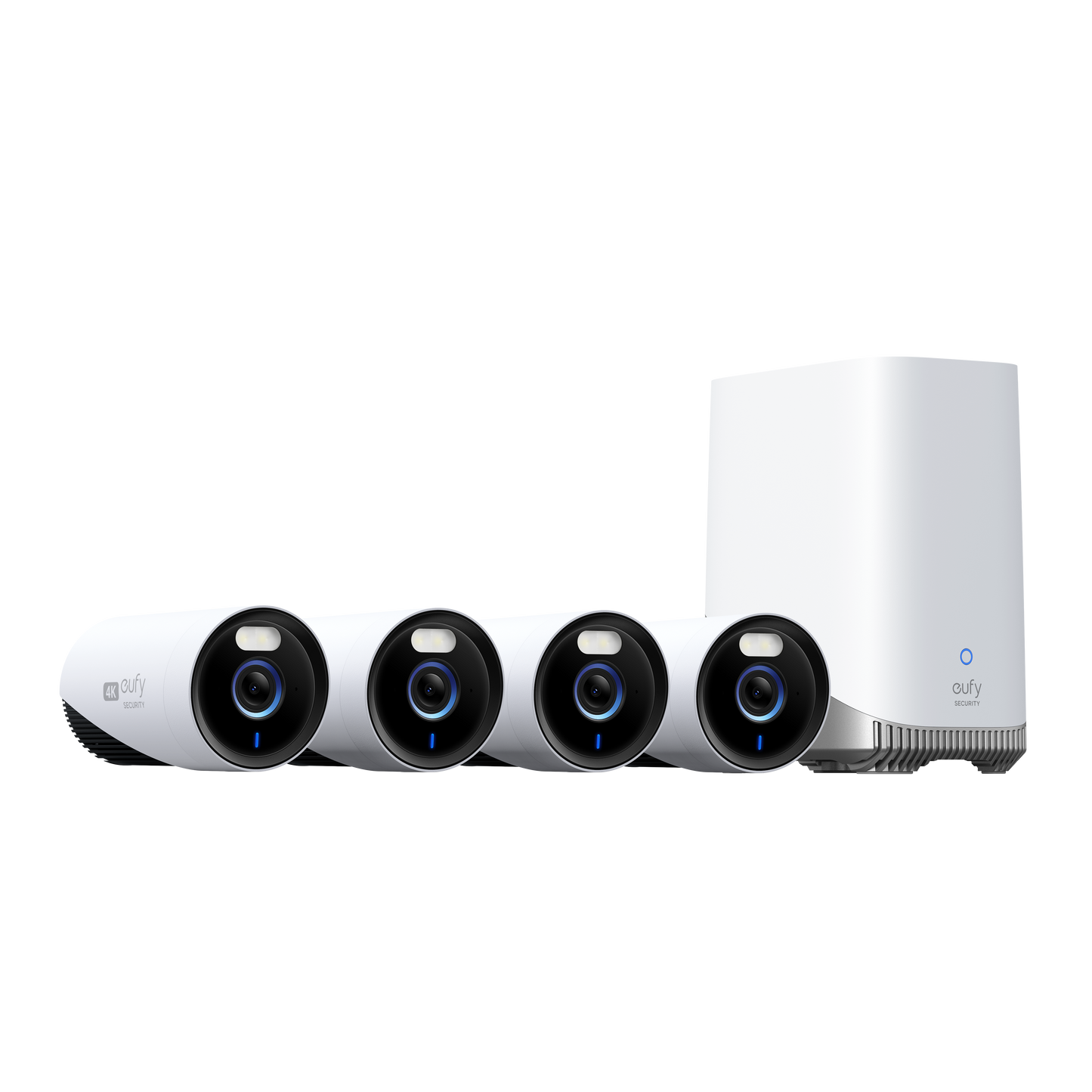 EUFY SECURITY E330 24/7 CAMERA 4 PACK WITH HOMEBASE 3
