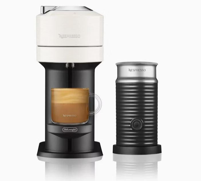 Nespresso Vertuo Next Bundle Capsule Coffee Machine By Breville - White