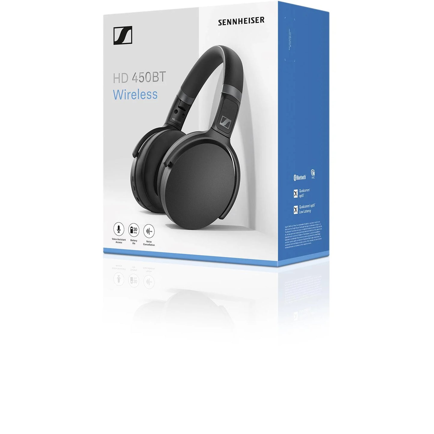 Sennheiser HD450BT Wireless Noise Cancelling Headphones - Black (AU Stock)