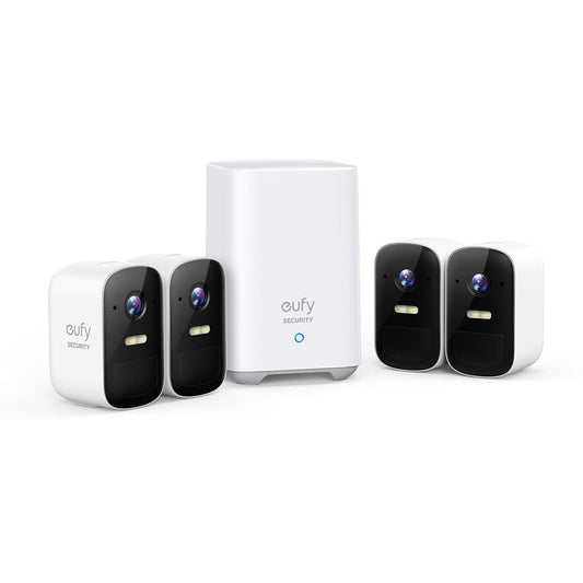 EUFY Security EUFYCam 2C Pro 2K Wireless Home Security System (4 Pack)