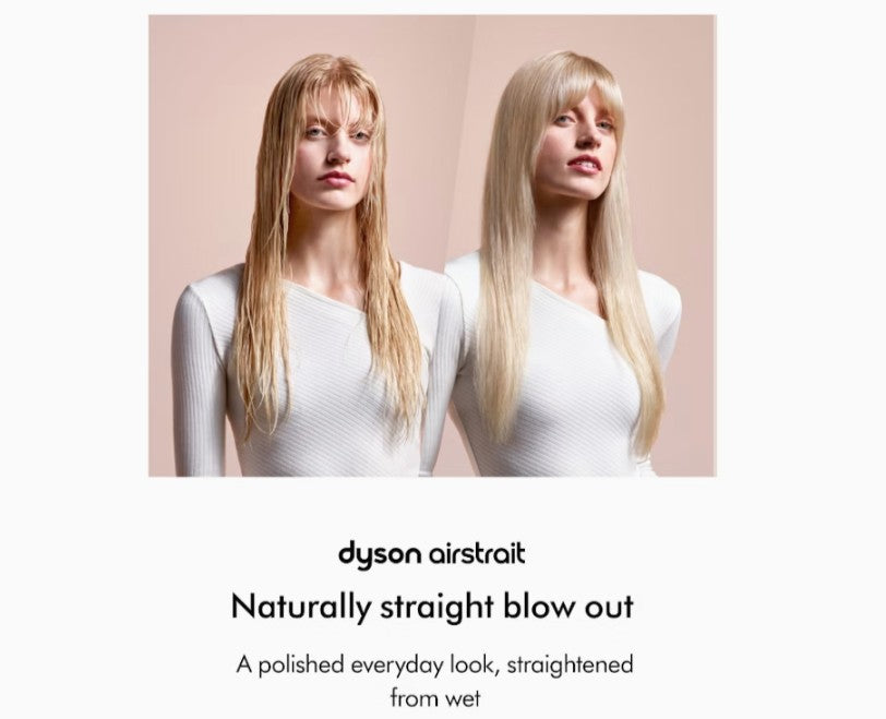 Dyson Airstrait Straightener & Dryer - Strawberry Bronze / Blush Pink