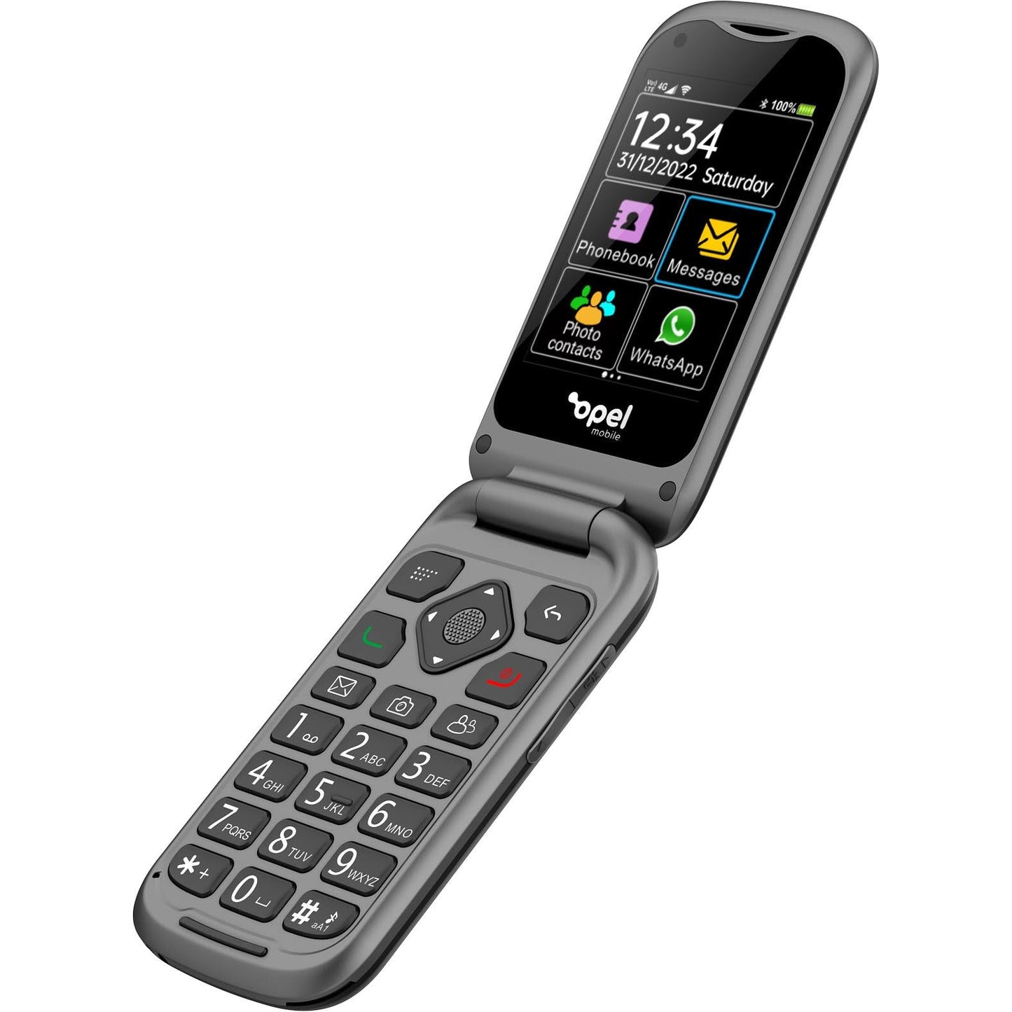 Opel Mobile TouchFlip 4G - Black [Australia Stock]
