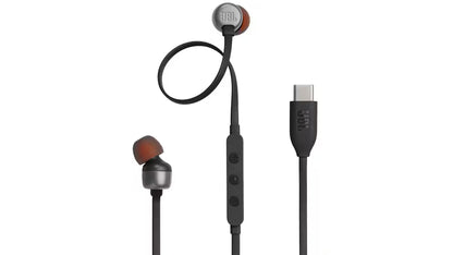 JBL Tune 310C USB-C Wired Hi-Res In-Ear Headphones - Black (Australia Stock)