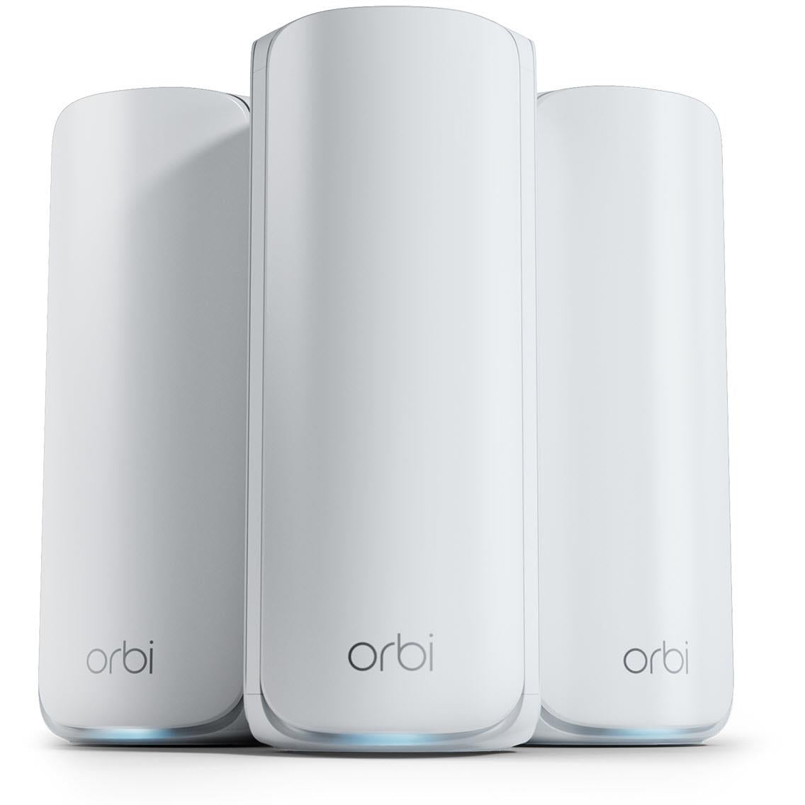 Netgear Orbi BE11000 Tri-band Mesh Wi-Fi 7 System [3 pack] (White)