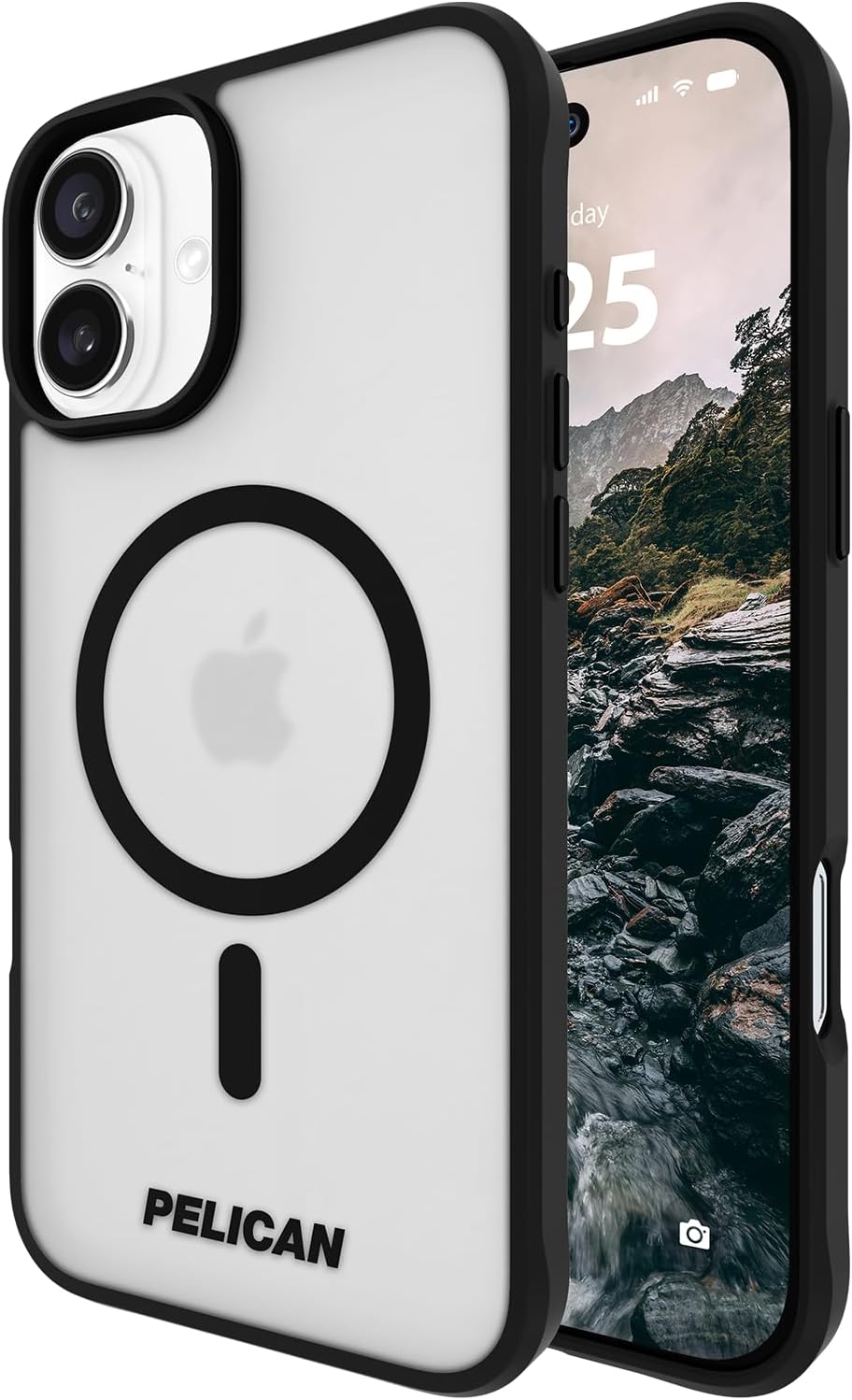 PELICAN Ranger MagSafe Case - iPhone 16 Plus 6.7" - Clear/Blk Frosted