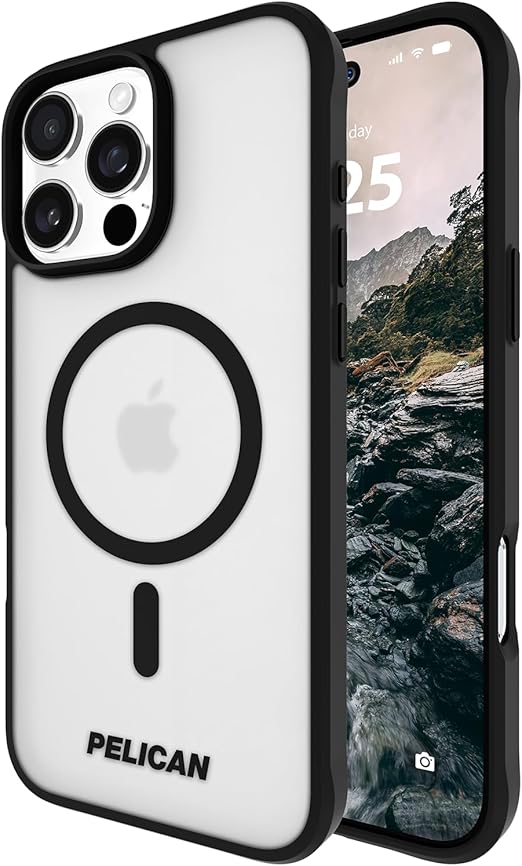 PELICAN Ranger MagSafe Case - iPhone 16 Pro Max 6.9" - Clr/Blk Frosted