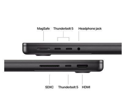 Apple Macbook Pro 14" M4 12 Core CPU/GPU 24GB / 512GB Space Black (MX2H3XA)