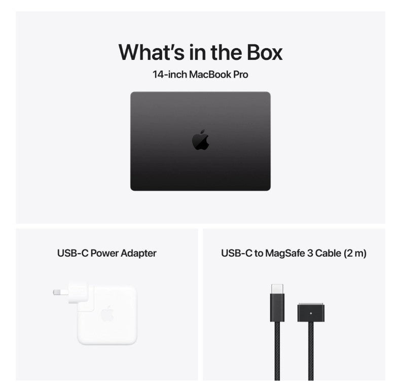 Apple Macbook Pro 14" M4 12 Core CPU/GPU 24GB / 512GB Space Black (MX2H3XA)