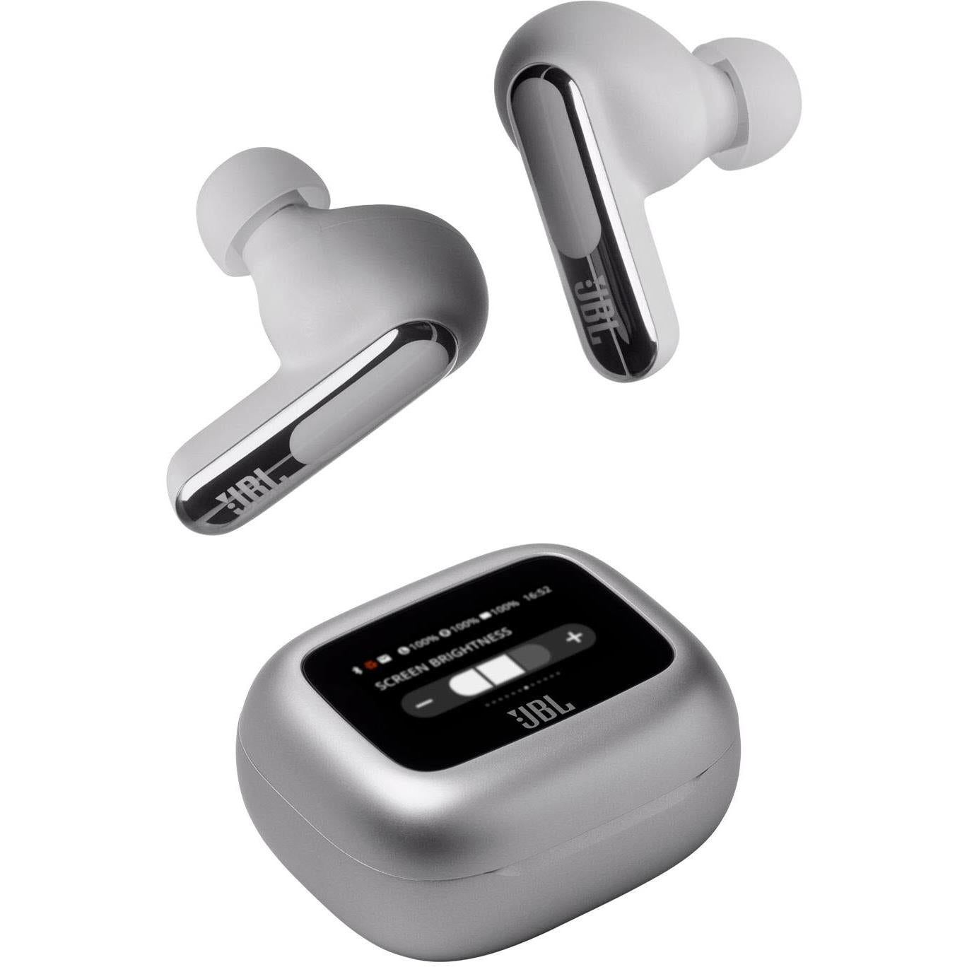 JBL Live Beam 3 TWS Noise Cancelling In-Ear Headphones - Silver (Australia stock)