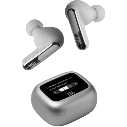 JBL Live Beam 3 TWS Noise Cancelling In-Ear Headphones - Silver (Australia stock)