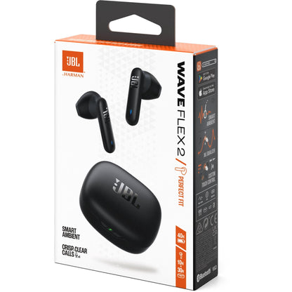 JBL Wave Flex 2 True Wireless In-Ear Headphones - Black (Australia stock)