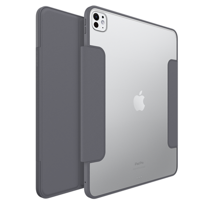 OtterBox SYMMETRY FOLIO Case for Apple iPad Pro 11'' (M4 / M5) - Clear / Dark Grey