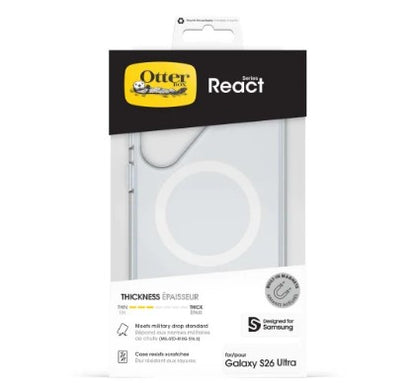 OtterBox React Case w/Magnets Suits for Samsung Galaxy S26 Ultra - Clear