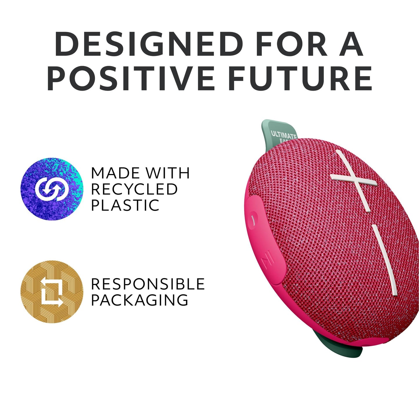 Ultimate Ears MINIROLL Portable Bluetooth Speaker - Pink (AU Stock)