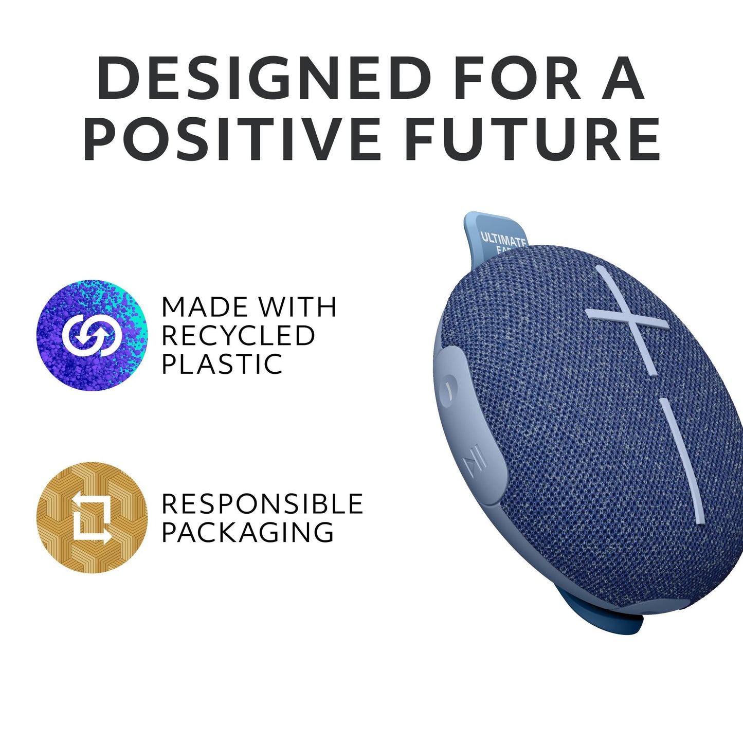 Ultimate Ears MINIROLL Portable Bluetooth Speaker - Blue (Australia stock)