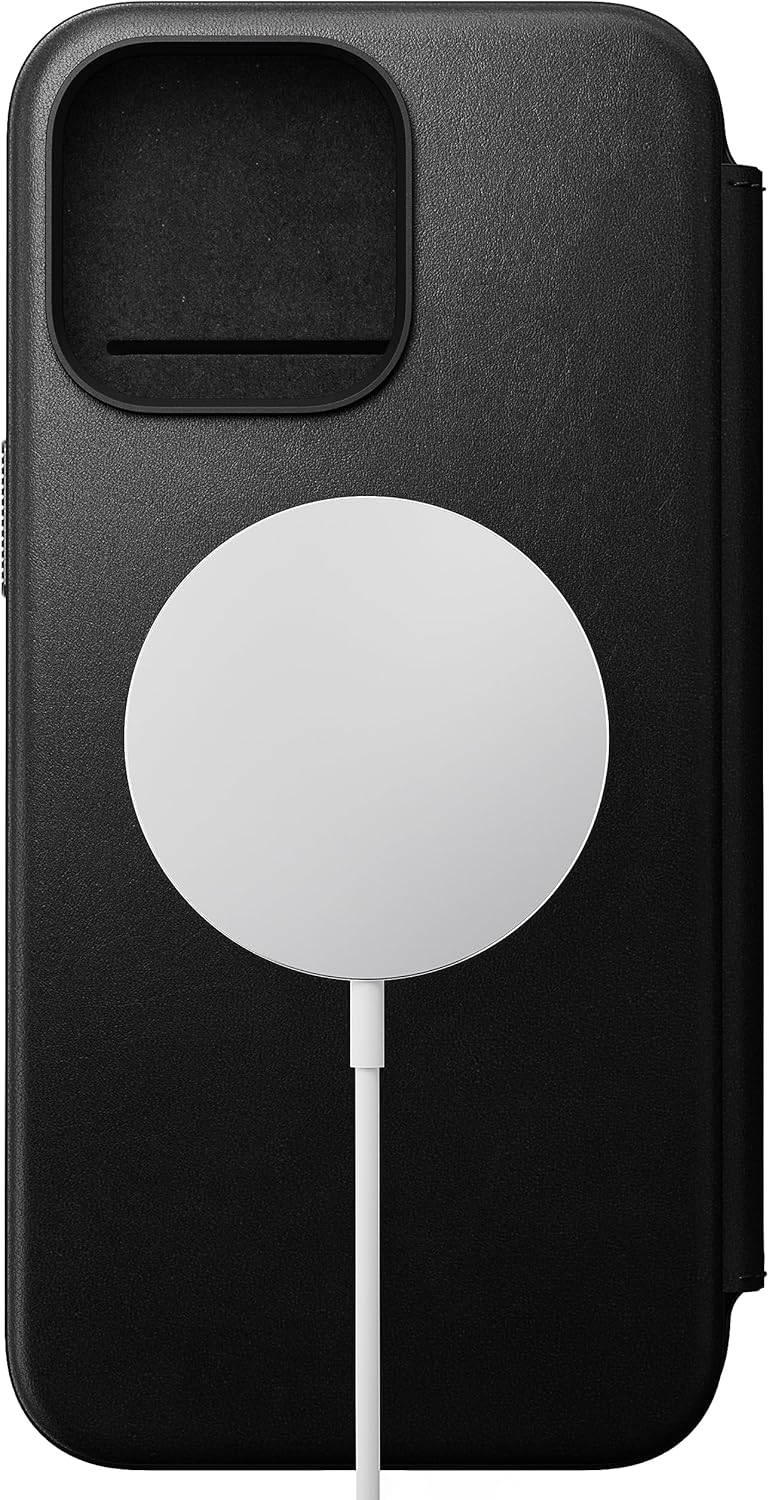 NOMAD Modern Leather Folio Horween - iPhone 15 Pro Max 6.7" - BLACK