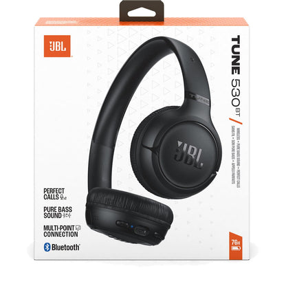 JBL Tune 530BT Wireless On-Ear Headphones - Black (Australia stock)