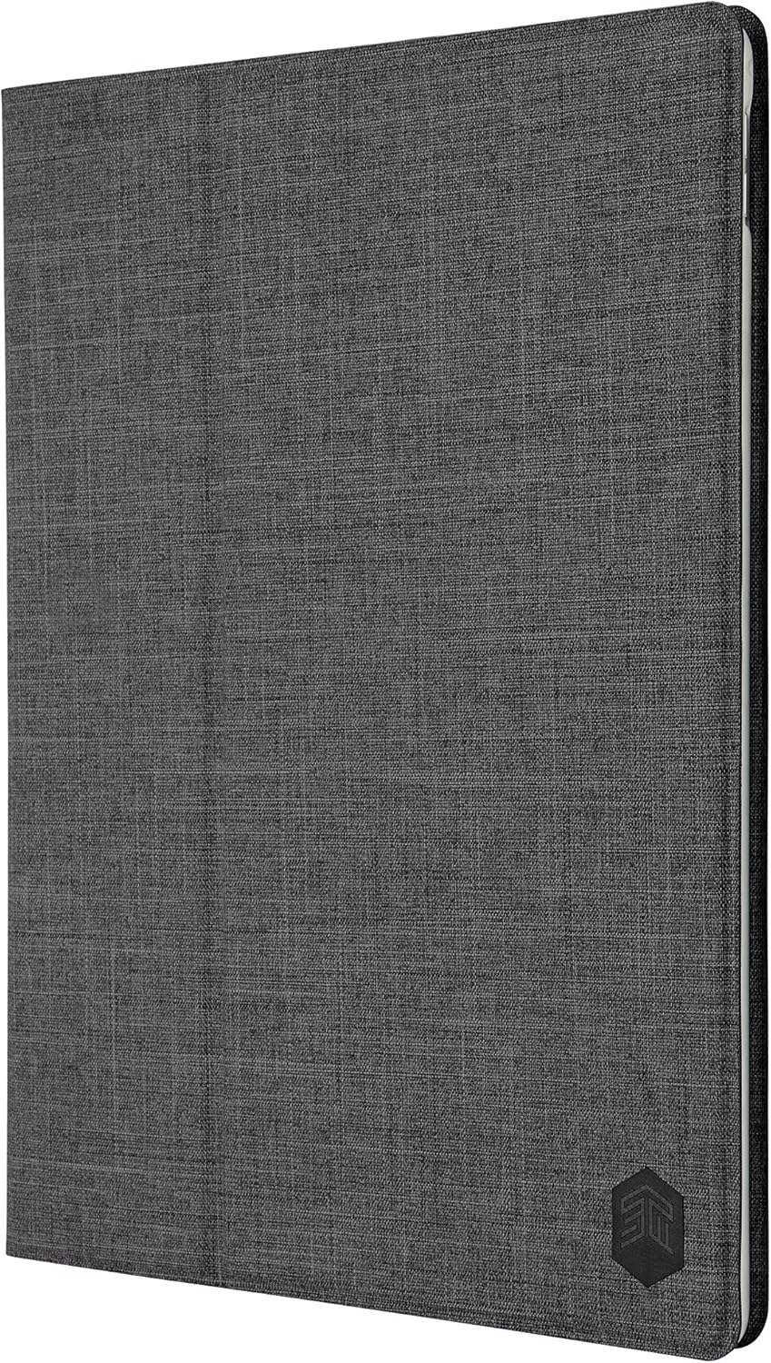 STM Atlas stylish folio case for iPad Pro 12.9" 1st / 2nd Gen  - Black / Grey (Model number(s): A1670, A1671, A1821, A1584, A1652)