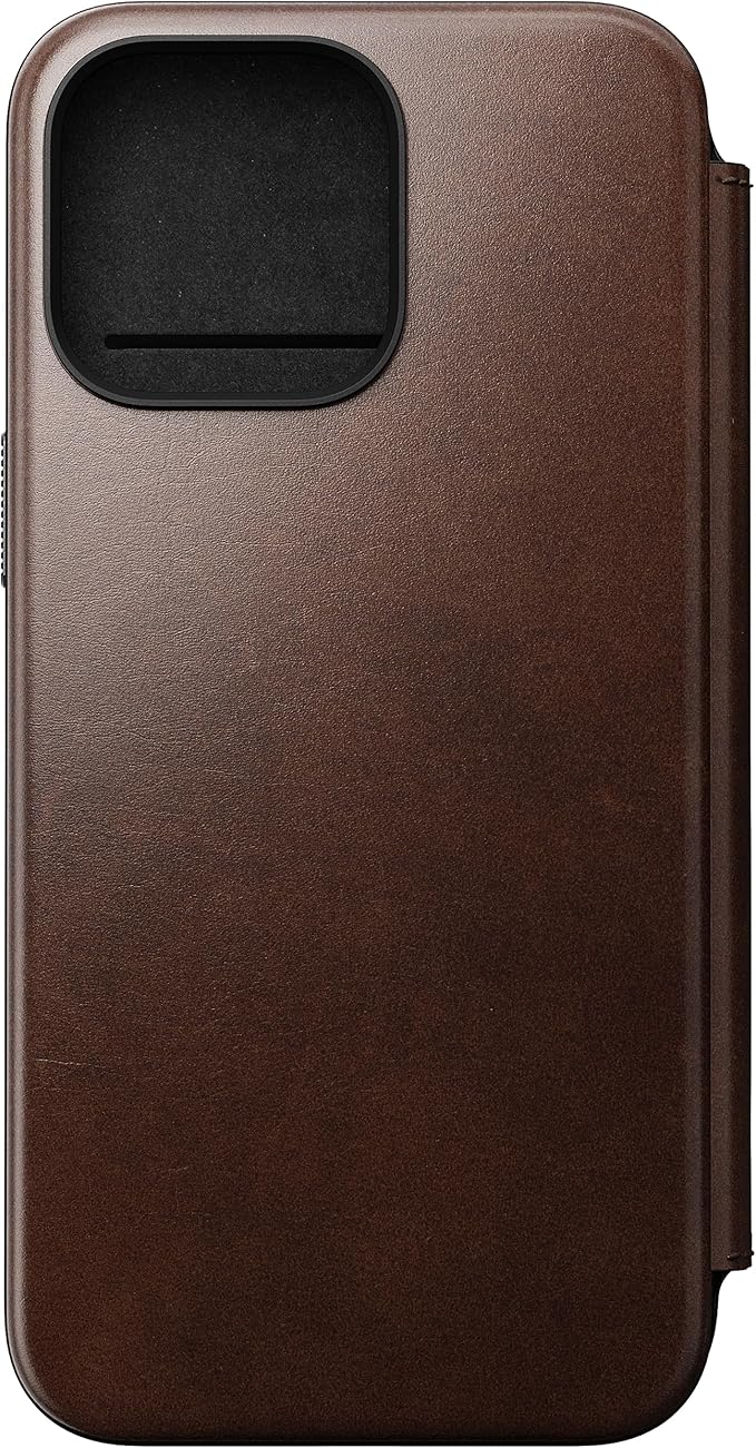 NOMAD Leather Folio Ecco - iPhone 15 6.1" - BROWN