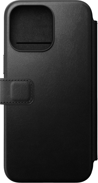 NOMAD Modern Leather Folio Horween - iPhone 15 Pro Max 6.7" - BLACK