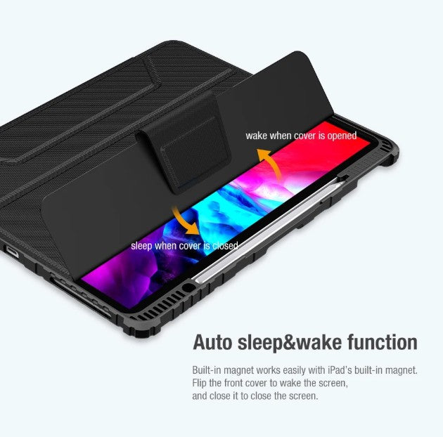 Armor Shockproof Smart Flip Case for iPad Pro 12.9 (2018 / 202 / 2021 / 2022) iPad Air 13 (2024 / 2025)