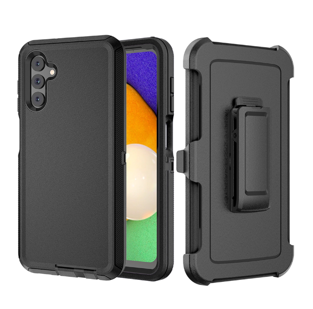 Shockproof Robot Armor Hard Case with Belt Clip for Samsung Galaxy A17 5G / A26 5G - Black