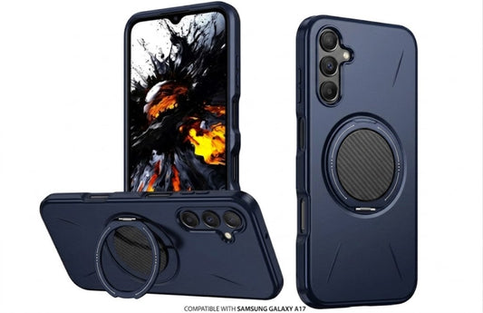 MaxGuard Spin Grip MagSafe Case for Samsung A16 / A17 - Navy